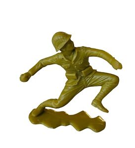 Marx toy soldier Japanese vintage ww2 wwii Pacific 1963 beige figure grenadier 4