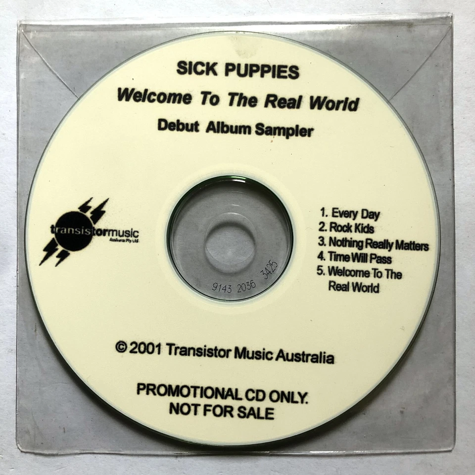 Sick Puppies Welcome To The Real World Debut Album Sampler (Promo CD, 2001) VGC - Image 1 of 2