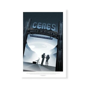 Stampa su Tela su Carta Poster o Quadro JPL Ceres- Queen Of The Asteroid B - Picture 1 of 2