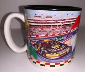 FIB Burton & Burton NASCAR Grand Race Car Coffee Mug Cup Vintage - Picture 1 of 10