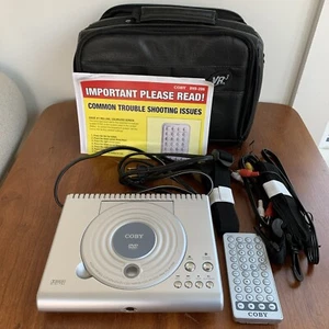 Coby DVD-206 Portable DVD Player With Case Remote Powers On Untested - Picture 1 of 7