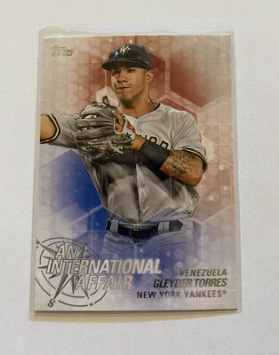 2018 Topps Update Gleyber Torres #IA-50 International Affair New York Yankees - Image 1 of 2