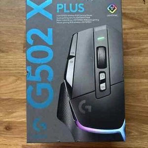LOGITECH G502 X Plus Wireless Optical Gaming Mouse - Black - BRAND NEW - Picture 1 of 2