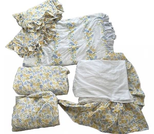 Juego de 6 sábanas nórdicas Laura Ashley Charlotte Sweet Peas falda cama falsa reina - Imagen 1 de 19