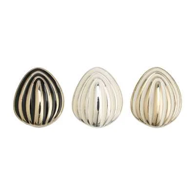 5pcs Retro Gold Striped Metal Button Decoration for DIY Crafts Sewing Clothing - Image 1 of 2