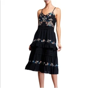 Love Sam Addison Dress Paisley Embroidered Small - Picture 1 of 12