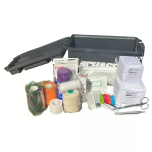 K-9 FIRST AID KIT WITH HARD CASE PIG DOG FIRST AID PIG HUNTING HUNTING DOGS - Picture 1 of 1