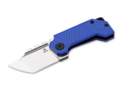 Midgards Messer Thunrar Nano Folder Blau Taschenmesser 14C28N G10 ✔️ 01MG013