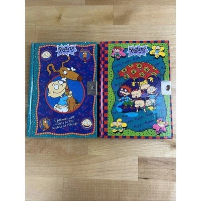 Diario de dibujos animados Nickelodeon Rugrats 1999 de colección conjunto de dos ALGUNOS USOS Foto 1 de 4