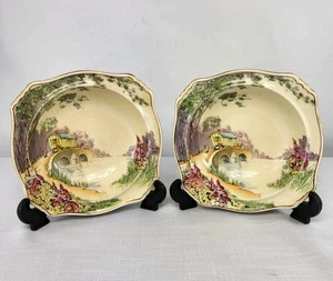 2 x Royal Winton Grimwades England, Gypsy Caravan Side Bowls Small Vintage UK - Picture 1 of 21