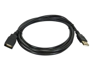 USB 2.0 Type-A Male to Type-A Female - Extension Cable, Gold Plated, 28/24AWG... - Picture 1 of 3