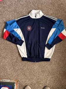 Vintage Adidas Soccer Track Jacket United States Soccer Federation Size Large - Picture 1 of 4