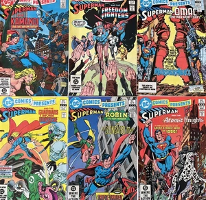 DC COMICS PRESENTS.  NUMBER'S 57-58, 60-62 & 64. (6 ISSUE 1983 LOT). SUPERMAN - Picture 1 of 19