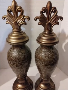 Schöner Vintage. Paar Sockelfiguren Erdfarben, neuwertig. - Bild 1 von 12