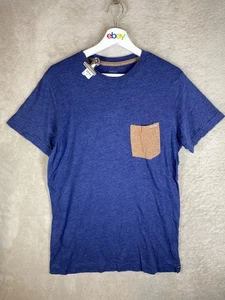 VOLCOM Casual T-Shirts Tee Top Size M Mens Blue Logo Short Sleeve - Picture 1 of 9