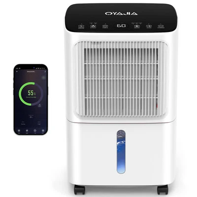 Raumentfeuchter elektrisch Luftentfeuchter 12L/Tag 35m³ Entfeuchtungsgerät APP - Bild 1 von 4