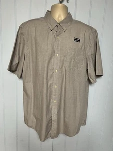 Chaps Short Sleeve Gray Men's Button Up Easy Care Shirt W/Chest Pocket Size XXL - Picture 1 of 12