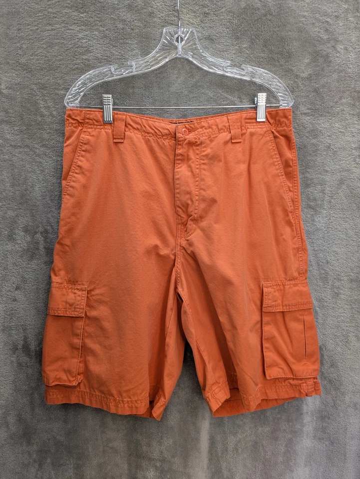 Pantalones Cortos Carga Para Hombre 33 Naranja Informal Ripstop Foto 1 de 4