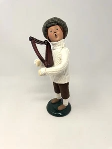 Byers Choice 2001 Caroler Irish Boy Pullover Kind mit Harfeninstrument TOP - Bild 1 von 9