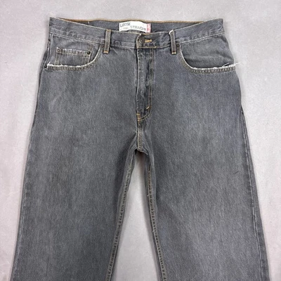 Pantalones de mezclilla Levis Jeans para hombre 34x30 negros 569 sueltos desgastados oscuros holgados anchos Foto 1 de 4