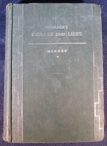Kabale and Liebe by Friedrich Schiller (1934 Hardcover) German Version - Imagen 1 de 8