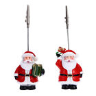 2 Pcs Christmas Business Card Holder Table Number Stand Memo Clip Photo