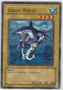 M) Yugioh - Konami - Yu-Gi-Uh! - Great White - SDY-011 - Sammelkarte - Bild 1 von 2
