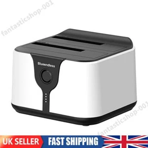 USB 3.0 to SATA Dual-Bay Hard Drive Docking Station with Offline Clone (EU plug) - Afbeelding 1 van 12