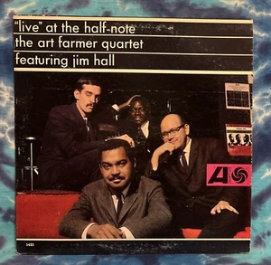 Art Farmer Quartet LP Live At The Half Note WLP White Label Promo MONO Atlantic - Picture 1 of 10