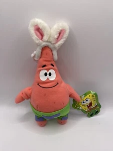 SpongeBob Applause 2003 Patrick Easter Bunny Plush 8.5” Backpack Clip - Picture 1 of 9