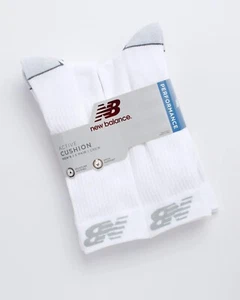 New Balance® Men's Athletic Arch Cushion Comfort Crew Socks "PERFORMANCE" - Picture 1 of 11