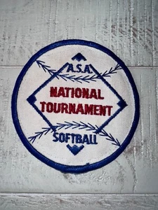 Vintage American Softball Association National Softball Tournament Patch - Bild 1 von 5