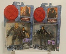 X-men Movie Sabretooth and Wolverine Toy Biz Action figure lot 2000