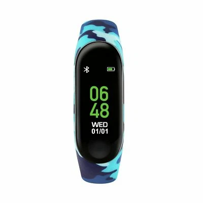 Tikkers Blue Camouflage Smart Bluetooth Activity Tracker Watch NEW WITHOUT BOX - Image 1 of 4