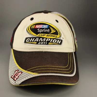 NASCAR Gorra Gorra Correa Marrón Blanco 2011 Sprint Cup Series The Game Racing Foto 1 de 4