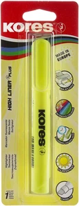 - High Liner Plus: Evidenziatore a Penna Giallo Fluorescente, Punta a Scalpello - Foto 1 di 12