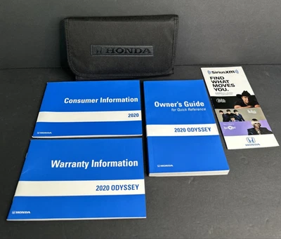Honda Odyssey 2020 guía del propietario de fábrica manual garantía conjunto de libros y estuche OEM Foto 1 de 4