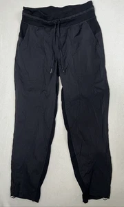 Lululemon Pants Women Sz 4 Black Dance Studio Mid Rise Tapered Athletic Jogger - Picture 1 of 9
