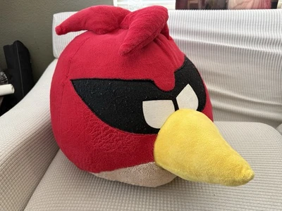 2012 Angry Birds Jumbo Plush Red Space Pointy Eyes Rare 20” Commonwealth Brand - Image 1 of 4