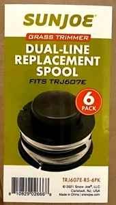 Cuerda recortadora de repuesto Sun Joe - Compatible con TRJ607E - Paquete de 6 - Nueva - Imagen 1 de 2
