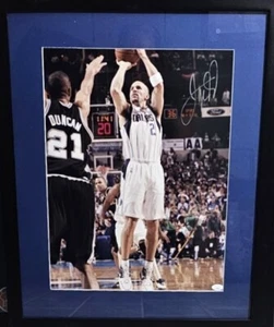 Jason Kidd HOF Dallas Mavericks Signed Framed 16x20 Photo JSA COA - Picture 1 of 3