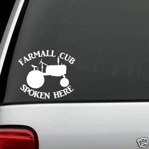 FARMALL CUB FARM TRACTOR Decal Sticker for Car Truck SUV Van LAPTOP A1155 - Picture 1 of 1