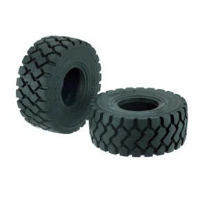 2STÜCK Gummi Reifen Für RC Loader Engineering Vehicle Gabelstapler Bulldozer - Bild 1 von 8