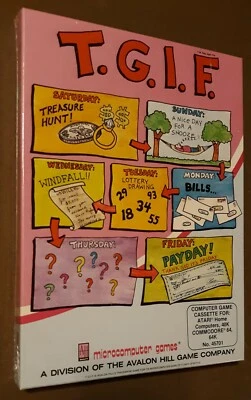 SEALED T.G.I.F. by Avalon Hill Micro-Computer Games for Atari 800,Commodore 64 - Image 1 of 2