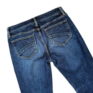 DRIFTWOOD JEANS dark wash MARILYN Skinny STRETCH Low rise Raw hem crop $148 26 - Picture 1 of 7