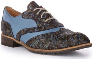 Justinreess England Matilda Damenschuhe Blumenmuster niedrig blau US 5 – 10 - Bild 1 von 10