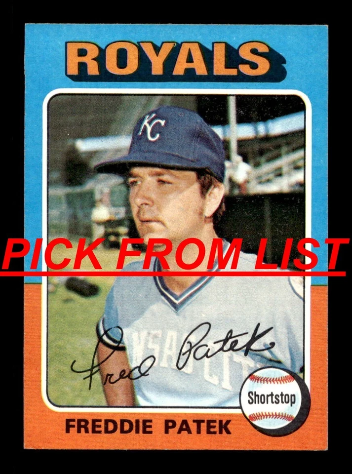 1975 Topps 6-249 EX/EX-MT Pick From List All PICTURED uu5 - Image 1 of 1