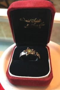 RING "FRIENDS" BLUE STONE STAR SIZE 6.5 - Picture 1 of 2