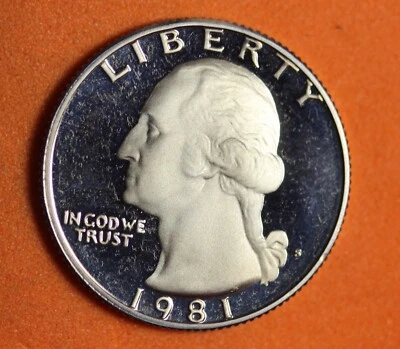 ESTATE FIND 1981 - S TY2 PROOF Washington Quarter!! #K36896 - Image 1 of 2