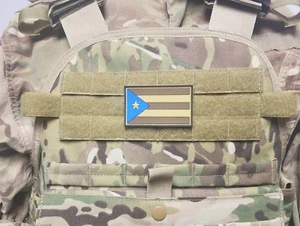 Parche Moral PUERTO RICO Bandera PVC Camuflaje Tenue Militar Táctico 2x3 Rican - Imagen 1 de 4